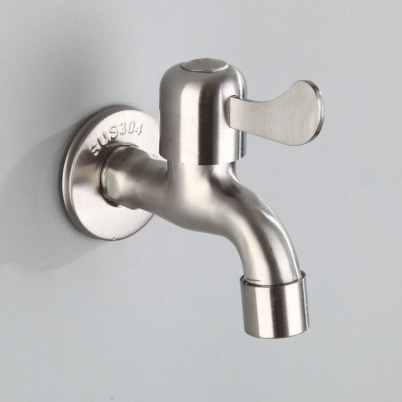 Wall Mounted Washing Machine Faucet Stainless Steel G1/2 Quick Opening Singe Cold Water Bibcock Mop Pool Water Tap For Outdoor