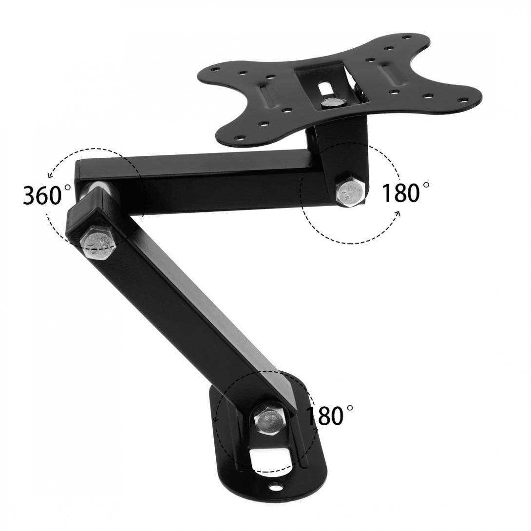 Universal Adjustable TV Wall Mount Bracket Universal Rotated Holder TV Mounts for 14 to 27 Inch LCD LED Monitor Flat Pan