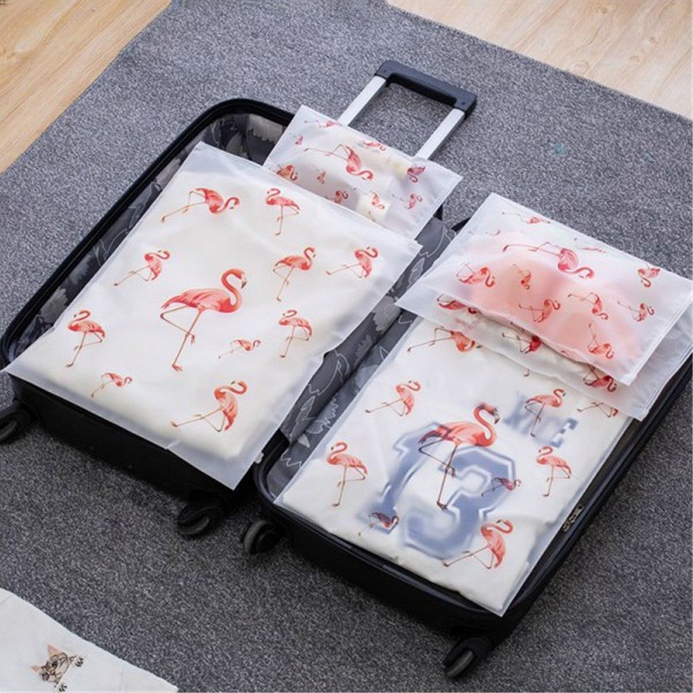 1pc Waterproof Swimming Bags Flamingo Storage Sport Bag Clothes Bag Sports Travel Storage Shoes Bag 5 Sizes Water Proof Pouch