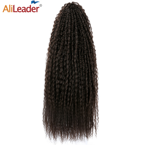 Synthetic Afro Kinky Curly Crochet Braid Hair Extensions 28 Inch Soft Long Hair Synthetic Wave Braiding Hair