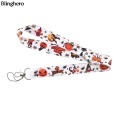 Blinghero Cool Halloween Lanyard For keys Phone Pumpkin Cat Print Lanyard Straps ID Card Holder Hang Ropes for Friends BH0343