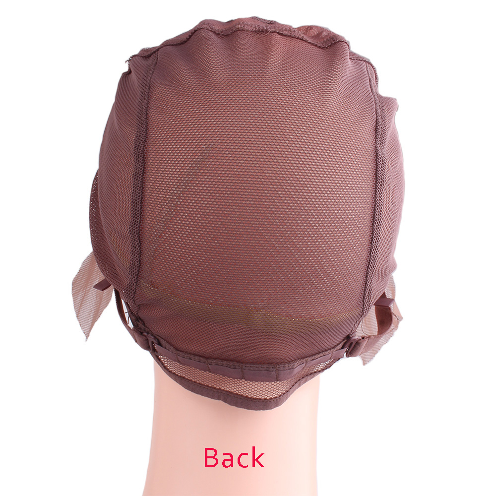 1pcs/bag Wig Caps for Making Wigs Full Lace Wig Weaving Cap Mesh Base Machine Made Stretchy Net Medium with Adjustable Strap