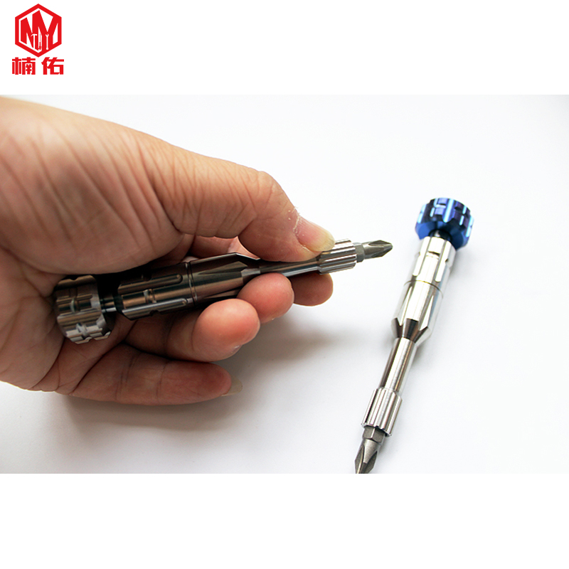 Titanium Alloy Screwdriver EDC Outdoor Pocket Tool Portable Gadget Cross Bit Screwdriver To Dismantle Home Riding Equipment