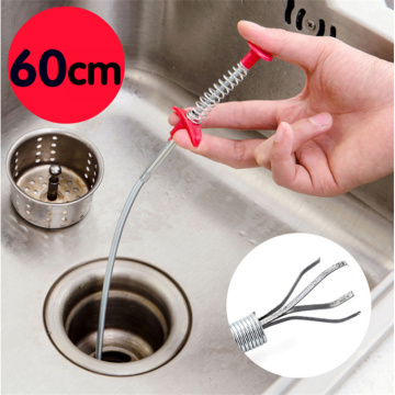 60CM Sewer Dredger Spring Pipe Dredging Tool Household Hair Cleaner Drain Clog Remover Cleaning Tools Household for Kitchen Sink