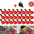 Drinker Cups Lawn Feed Automatic Bird Coop Poultry Chicken Fowl Drinker Water Livestock Drinking Cups 24Pcs Home Garden