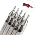 22PCS Stainless Steel Tattoo Nozzle Tips Set Round Diamond Magnum DT RT FT Tattoo Tips Mixed For Tattoo Supply Free Shipping