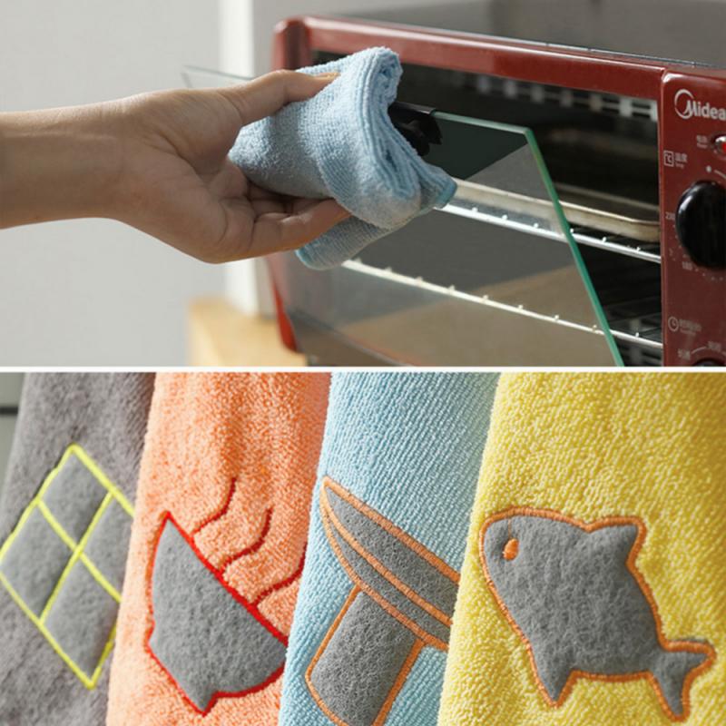 Cleaning Cloths Scouring Pad Cleaning Hand Wash Towels Rags Kitchen Pad Small Cloth 2019 New Microfiber Cleaning Cloths