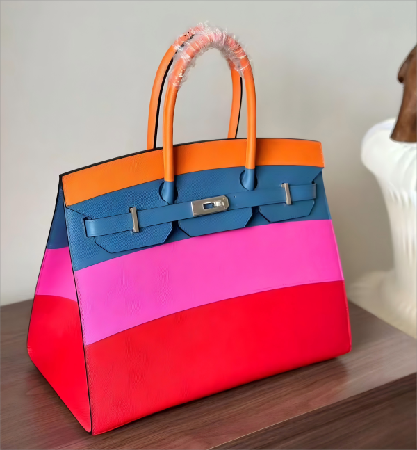 Fashionable Leather Patchwork Tote