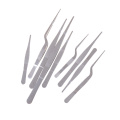 12.5-25CM Stainless Steel Eyebrow Tweezer False Eyelash Extension Tools Auxiliary Repair High Precision Anti Acid Tweezers