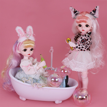 Dream Fairy 1/6 Doll Cute Makeup 28cm Ball Joint Dolls Including Clothes Shoes Princess Style BJD Dolls DIY Toy Gifts for Girls