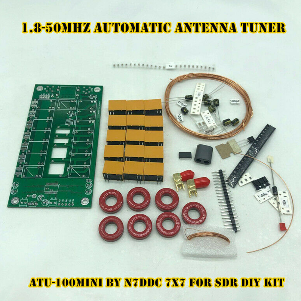 ATU-100mini Communication Automatic Antenna Tuner DIY Kit Firmware Programmed Professional Equipment By N7DDC PCB OLED Metal