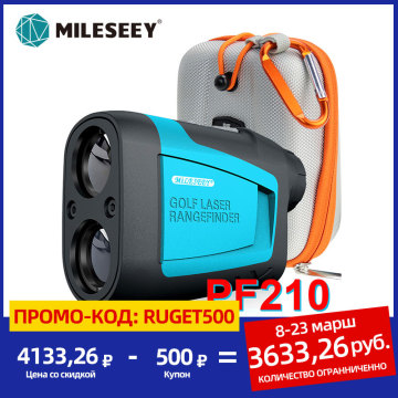 Mileseey PF210 600M Yd Golf Laser Rangefinder Mini Golf Rangefinder Sport Laser Measure Distance Meter Golf Rangefinder for Hunt