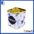 Square Personalised Coffee Tin Can With Lid
