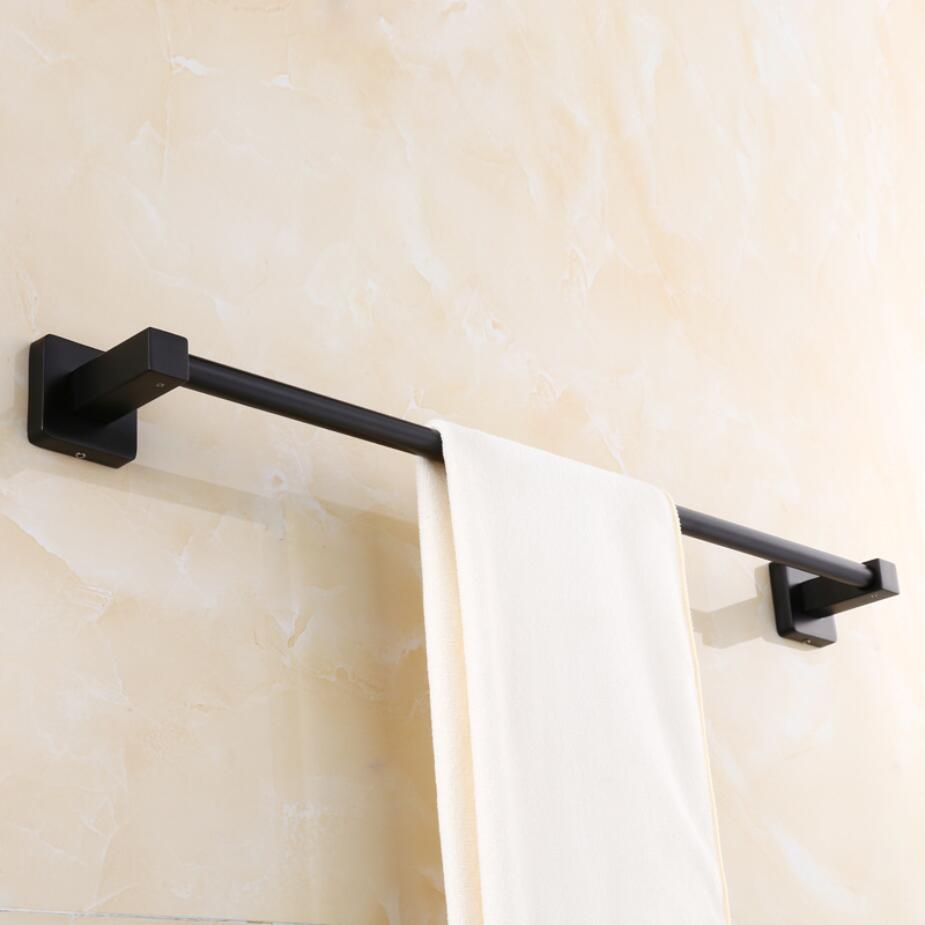 40/50 Black Towel Bar Wall Mounted Bathroom Accessories sus304 stainless steel Bathroom Towel Set