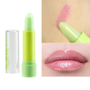 Wholesale 1pc Fashion Magic Temperature Change Color Moisturizer Full Lips Balm Healthy Green to Pink Lip Lip Care Balm TSLM2