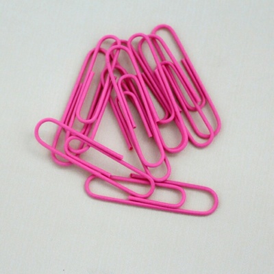 metal paperclips 15 pcs/pkg fresh color large size 50mm light blue green light purple colour clip can you as bookmark promotion