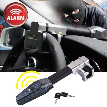 Anti-Theft Car Van Security Alarms Bell Loud Sound Steering Wheel Locks Clamp T-lock Universal