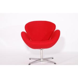 Designer Cashmere Swan Chair by Arne Jacobsen