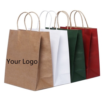 Wholesale Gift Paper Packing Bag Craft Packaging Personalization Brand Business Shopping Bag ( Printing Fee is not Included)