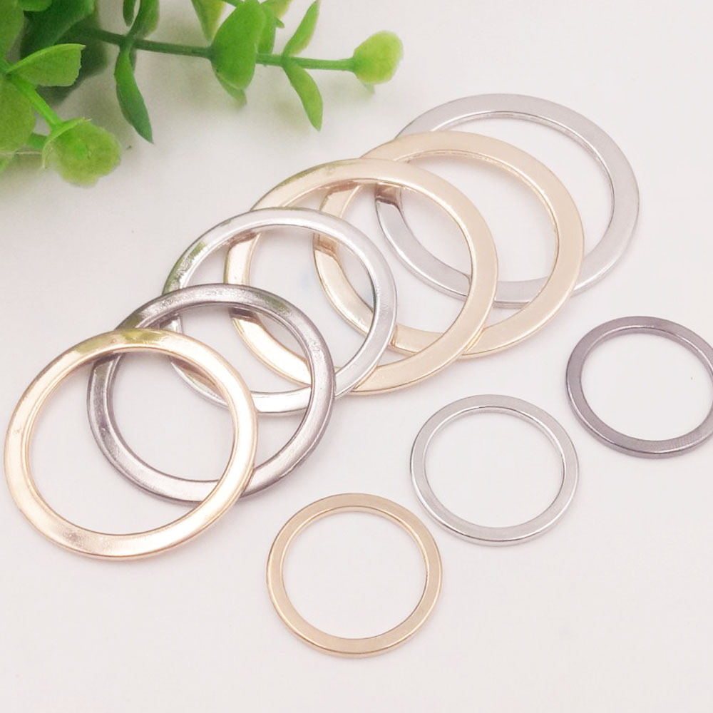 New Fashion color Flat ring alloy metal buckle belt bags clasp snap buttons Fitness equipment hoisting ring DIY Free ship