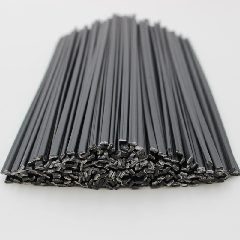 10pcs Black PE Plastic Welding Rods 25cm long