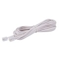 6P2C RJ11 Male to Male Plug Telephone Line Cable Wire 5M