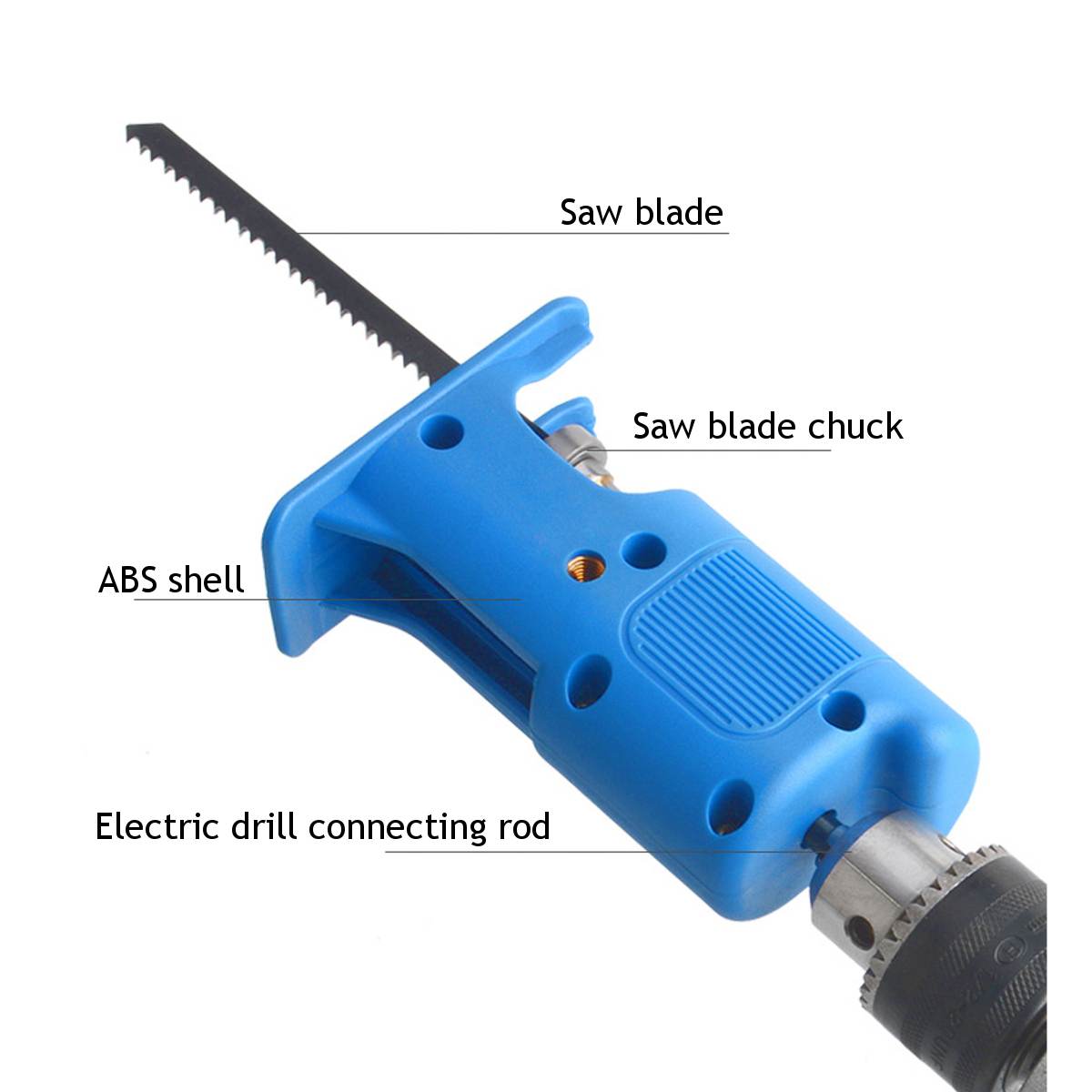 Cordless Reciprocating Saw Adapter Electric Drill Modified Electric Saw Power Tool Attachment Adapter For Wood Metal Cutter Saw