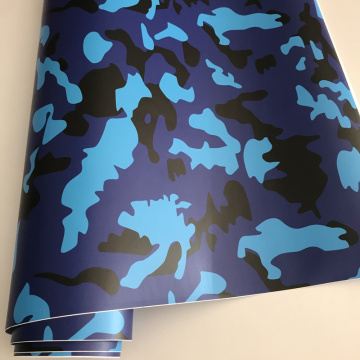 Blue Black Camouflage Car Wrap Film Camo Vinyl Foil with Air Release Technology DIY Styling Vehicle Car Wrapping Sticker