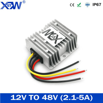 Hot Sales Waterproof 12V to 48V 2.1A 3.5A 96W DC DC Boost Converter 12V to 48V Step Up Car Power Converters Regulators CE RoHS