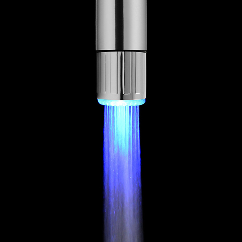 New Creative Light-Up LED Faucet Colorful Changing Glow Nozzle Shower Head Water Tap Filter 7 Colors Temperature Sensor Fauce