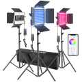 Neewer 2/3 Packs 530 RGB Led Light with APP Control, Photography Video Lighting Kit with Stands and Bag, 528 SMD LEDs CRI95