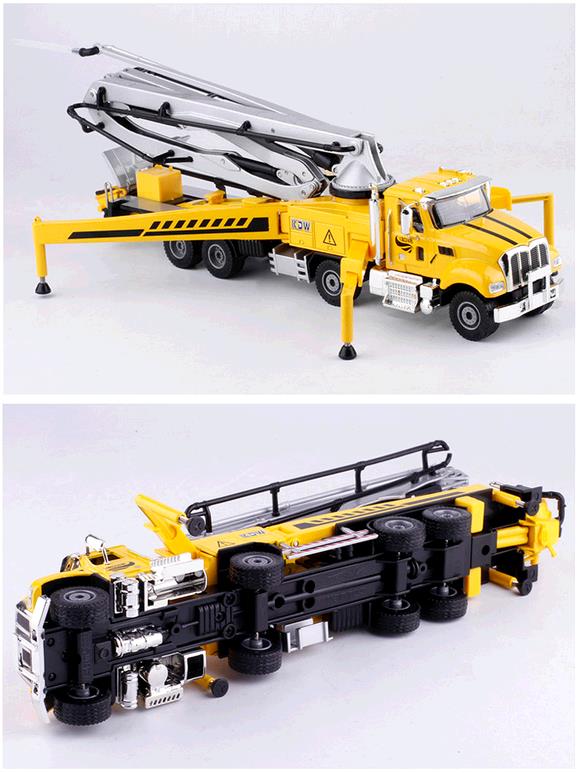 High simulation alloy car model,1:55 scale alloy Engineering vehicles,Heavy duty concrete pump toys,free shipping