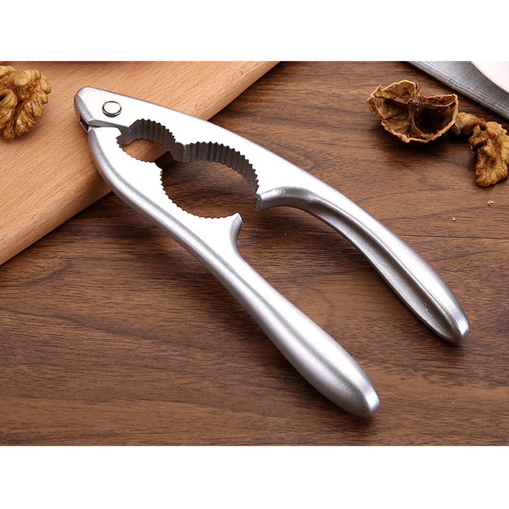 Multifunctional Aluminum Alloy Nutcracker Walnut Clip Nut Pliers Clip Portable Walnut Sheller Nut Crackers Tool