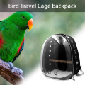 Portable Oxford Cloth Transparent Cover Hollow Case Bird Travel Backpack