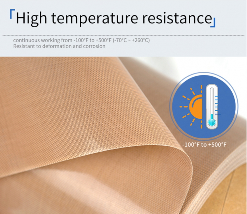No-stick Heat Resistant PTFE Fabric