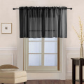 Window Voile Drapes Roman Tulle Kitchen Pure Color Simple Sheer Short Curtains Valance For bay Window Rod Pocket 184&C