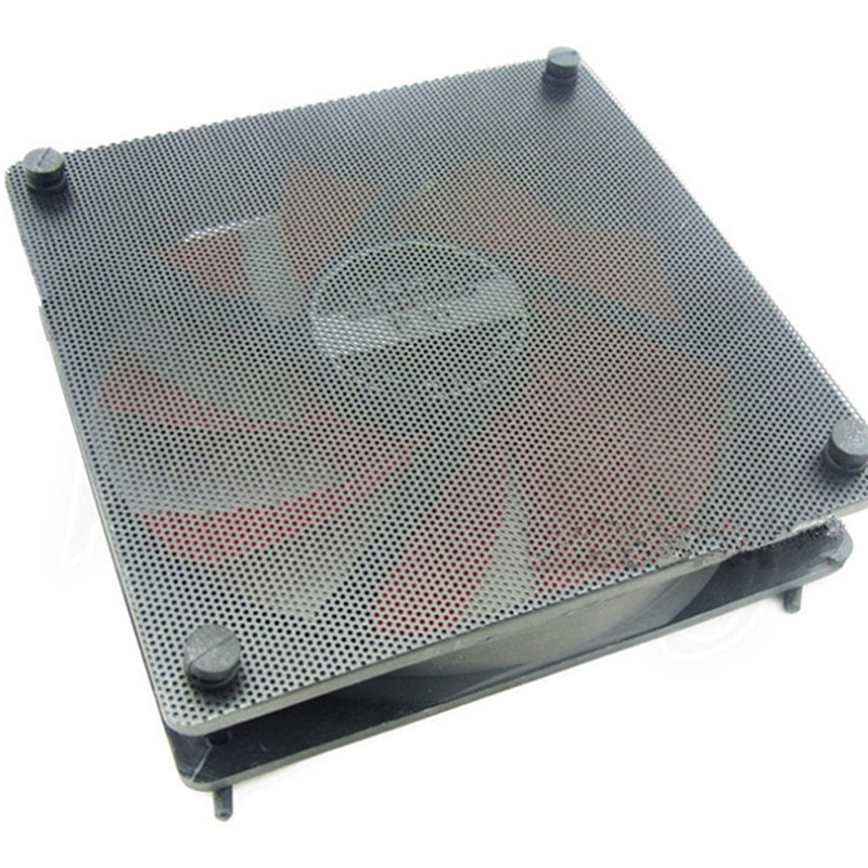 5PCS 120mm Cuttable Black PVC PC Fan Dust Filter Dustproof Case Computer Mesh Cooling Ultra Fine Dustproof Cover