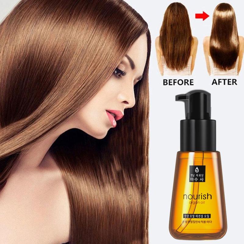 70ml Morocco Argan Oil Hair Conditioners Care Essence Improve Split Hair Treatment Nourishing Repair Damaged Essential Oil