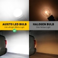 AUXITO 2Pcs T25 3157 LED Bulb White Red Amber 3030SMD P27/7W 3156 P27W LED Lamp for Car Brake Stop Reverse Parking Light DRL 12V