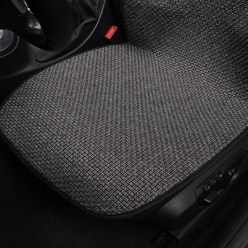 Car Seat Covers Front/Rear/ Full Set Choose Car Seat Cushion Linen Fabric Seat Pad Protector Car Accessories Anti-slip Interior