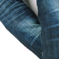 7-10Y Boys Jeans Fleece Warmed Outdoor Letters Print Winter Denim Velvet Trousers Autumn child MH0317