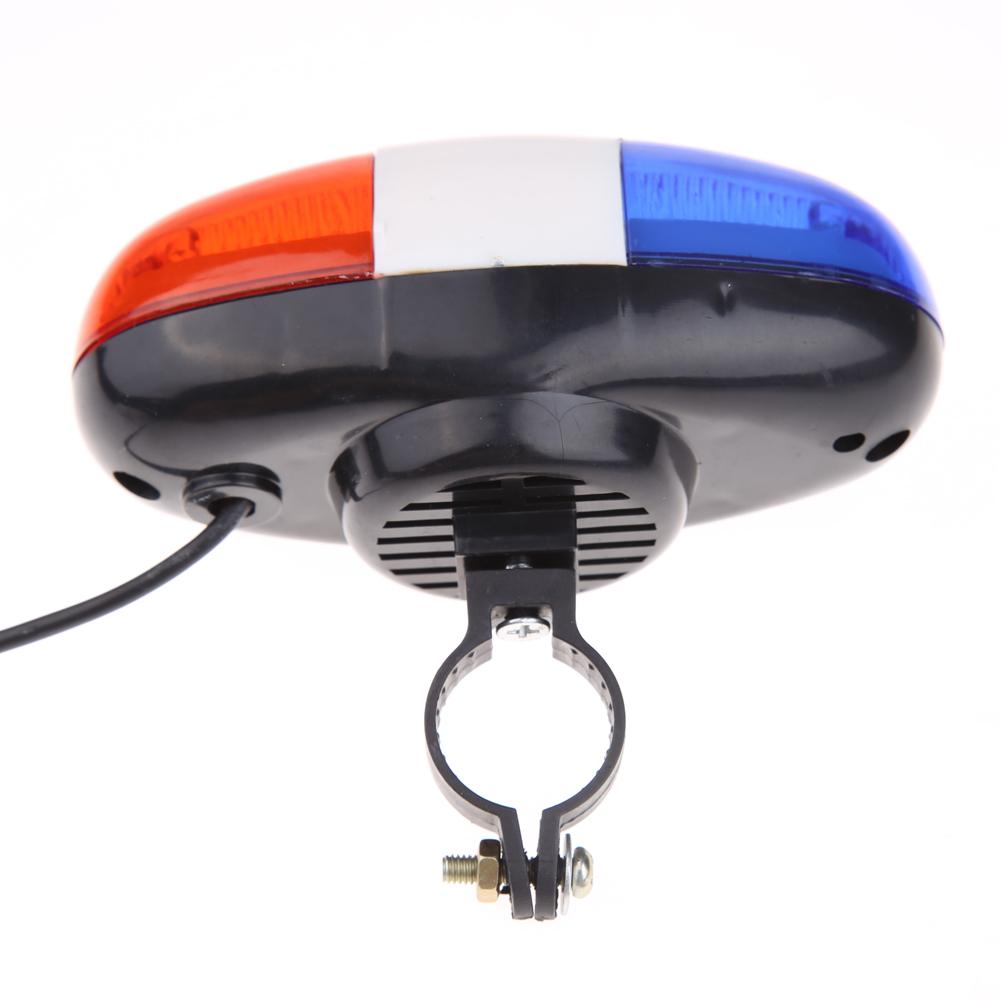 Bicycle Horn 6 LED 4 Tone Bicycle Bell MTB Mountain Bike Call LED Bike Light Electronic loud Siren Cycling Accessories