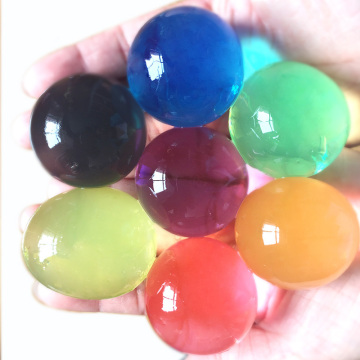 350pcs/lot 30-50mm Big Crystal Soil Mud Hydrogel Gel Kids Toy Water Beads Growing Up Water Balls Wedding Home Flower Decoration