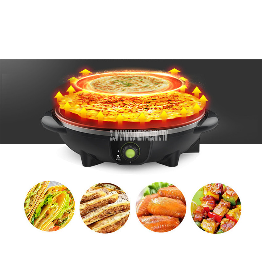 JBJ-J32 32cm Non-stick Electric Crepe Maker Pancake Making Machine Household Multifunctional Baking Pan Frying Cooker Machine