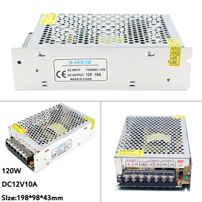 Power Supply 5V 12V 24V Smps Transformer 220V to 5 12 24 Volt 1A 2A 3A 5A 8A 10A 16.5A 20A 30A LED Driver For LED Strips Lamp