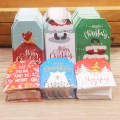 100pcs 5*3cm Merry Christmas Tags Kraft Paper Card Gift Label Tag DIY Hang Tags Gift Wrapping Decor Gift Card