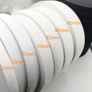 5 meters 3/6/10/12/15/25/30/35/40/45MM White/black Nylon Highest Elastic Bands Garment Trousers Sewing Accessories DIY