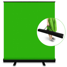PYNSSEU 110cm*200cm Green Screen Background Collapsible Chromakey Backdrop Aluminium Case For YouTube Video Game Virtual Studio