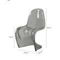 Nordic Dining Chair Creative Acrylic Plastic Dining Chair Ghost Chair Crystal Stool Diningroom Furniture Transparent ArmChair