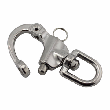 70mm Stainless Steel Rotary Spring Hook Quick Release Boat Chain Eye Shackle Swivel Bracket Snap Hook Hardware Tool